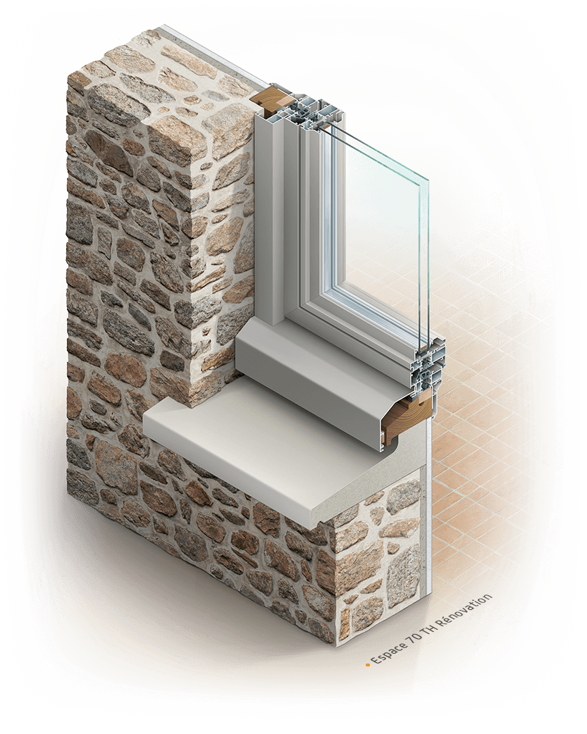 Illustration de fenêtre Installux : Espace 70TH Renovation