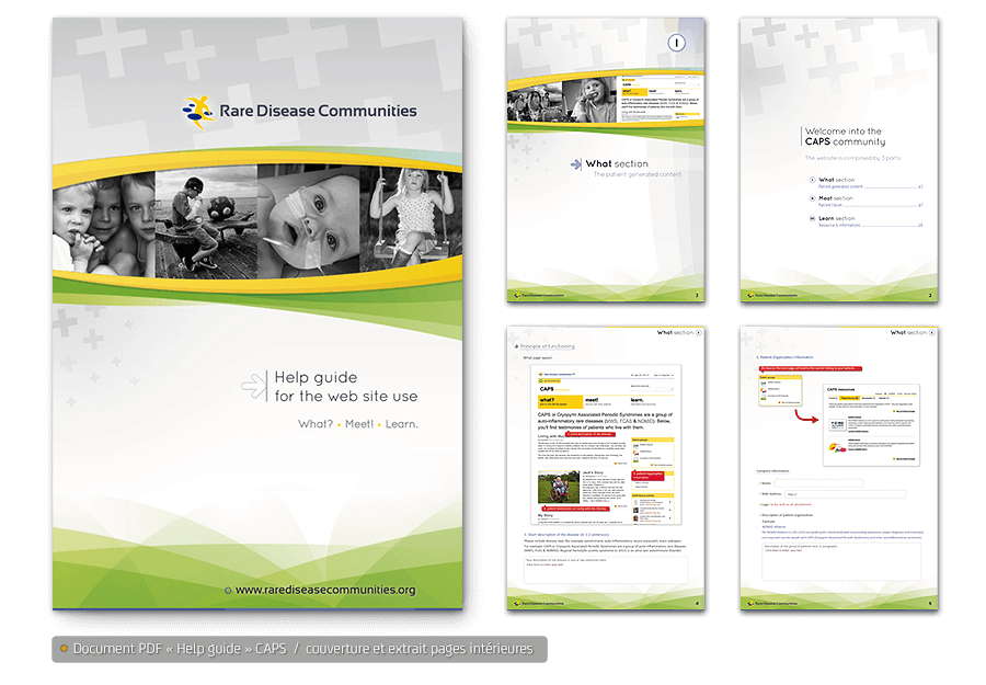 Design d'un document PDF - Help guide pour CAPS / EURORDIS