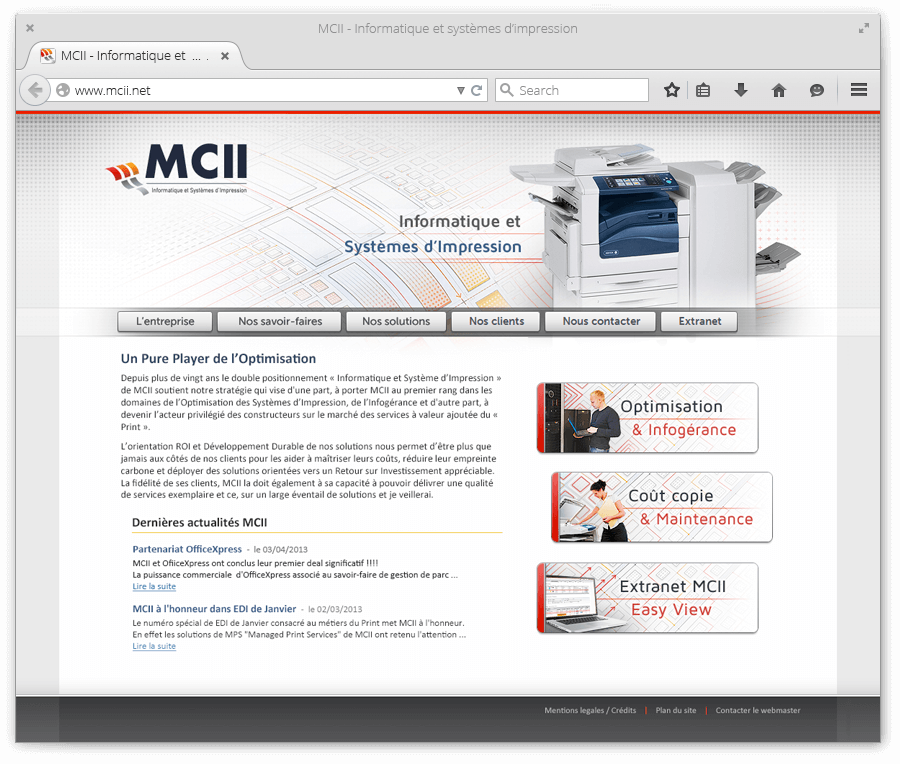 Site Internet MCII